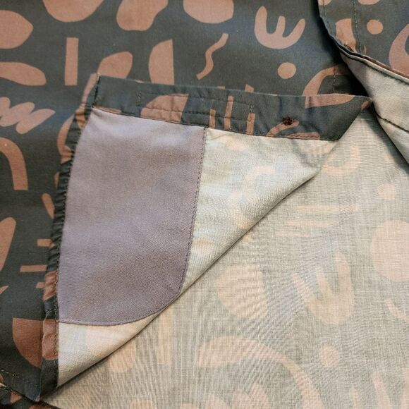 Howler Bros Mansfield Shirt Mens S Cotton Poly Distant Forms Dark Forest Print - Picture 10 of 16